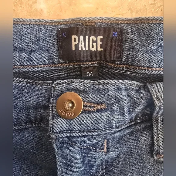 PAIGE Men's Denim Slim Jeans Size 34 - Picture 2 of 3